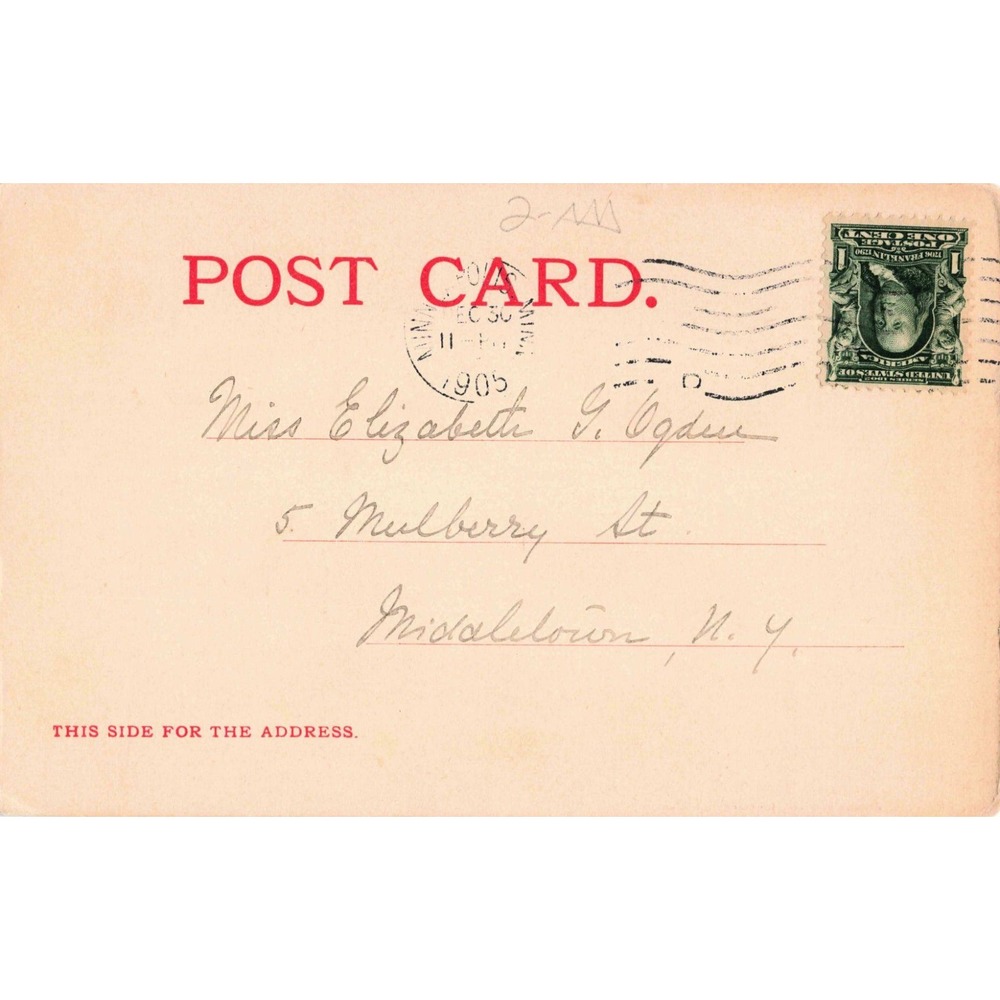 Lake Minnetonka Minnesota MN Undivided Back Postcard 1905 The Narrows Sailboats - Picture 2 of 2